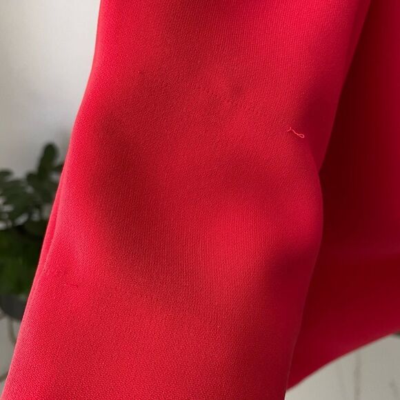 J. Crew Camille Dress Bright Pink Red Sleeveless Fit & Flare, Size 00 - Picture 7 of 7